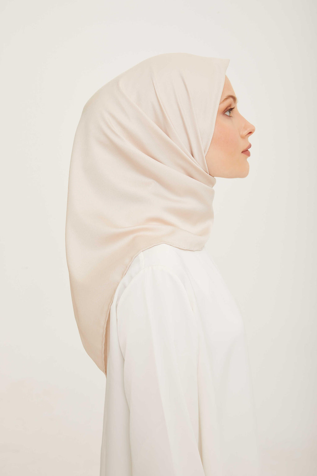 Armine Sport Bej Düz Renk Fon Eşarp 870 +SYR25430
