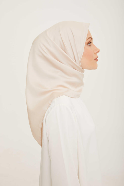 Armine Sport Bej Düz Renk Fon Eşarp 870 +SYR25430