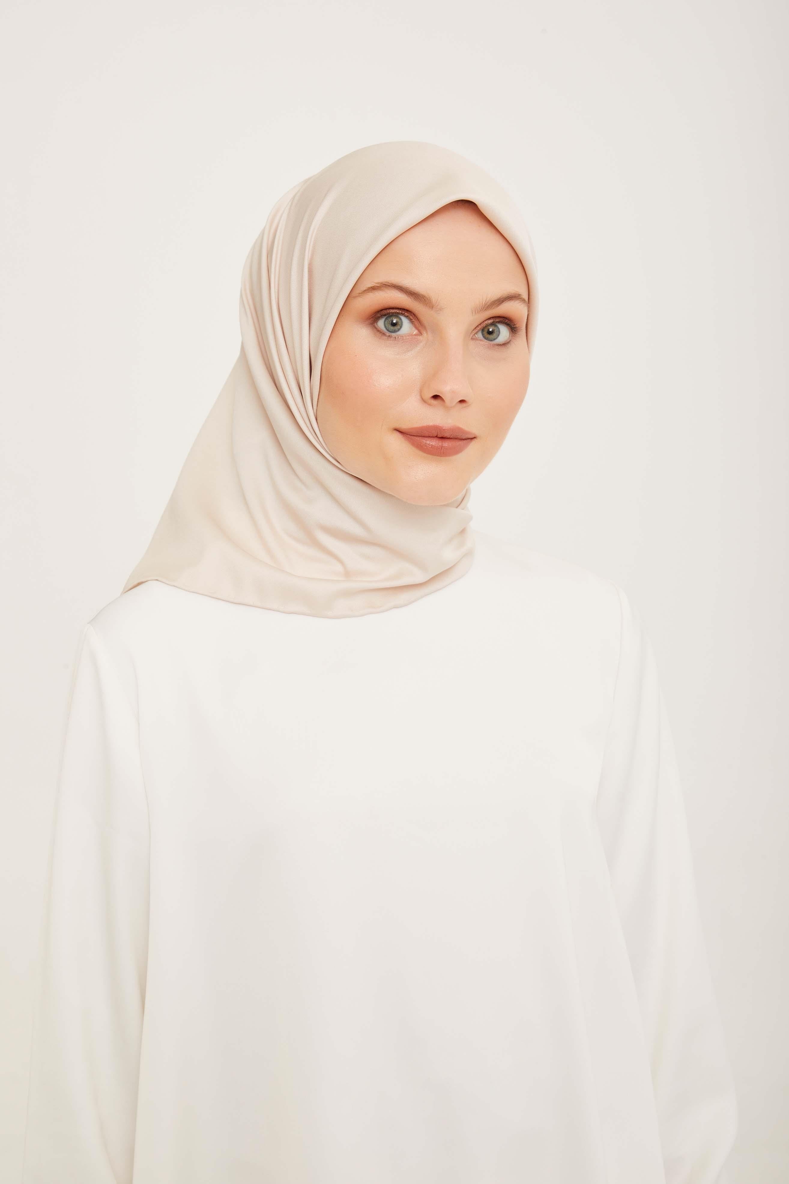 Armine Sport Bej Düz Renk Fon Eşarp 870 +SYR25430