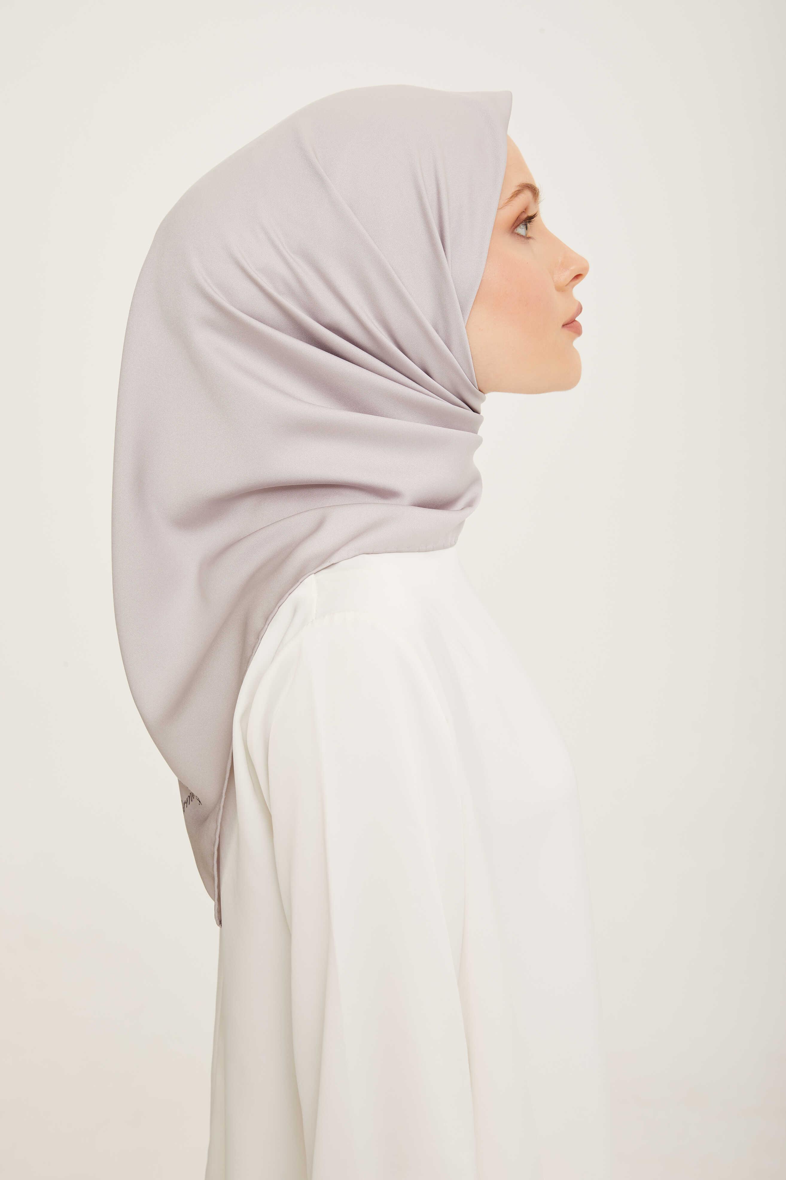 Armine Sport Gümüş Düz Renk Fon Eşarp 352