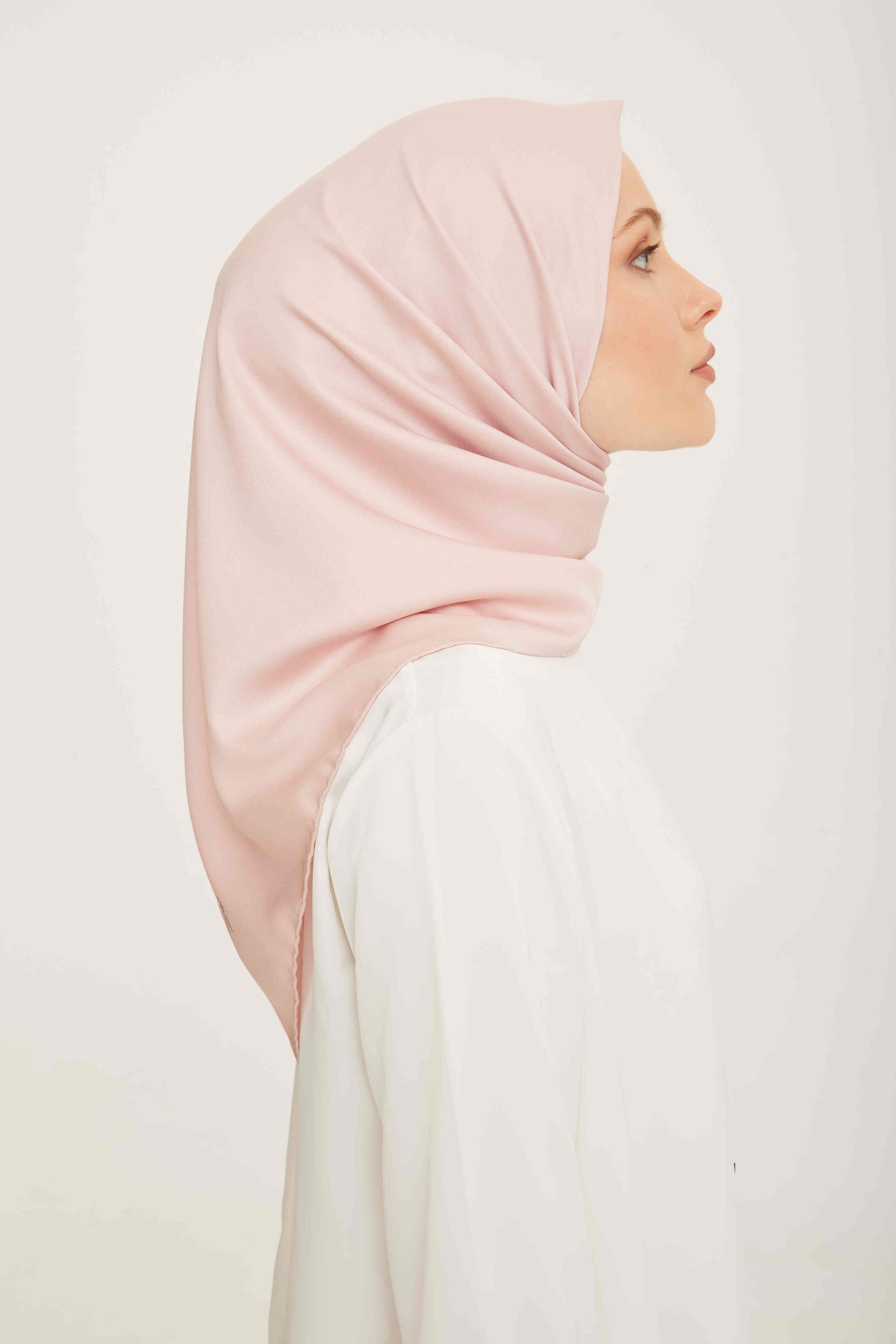 Armine Sport Pudra Düz Renk Fon Eşarp 337