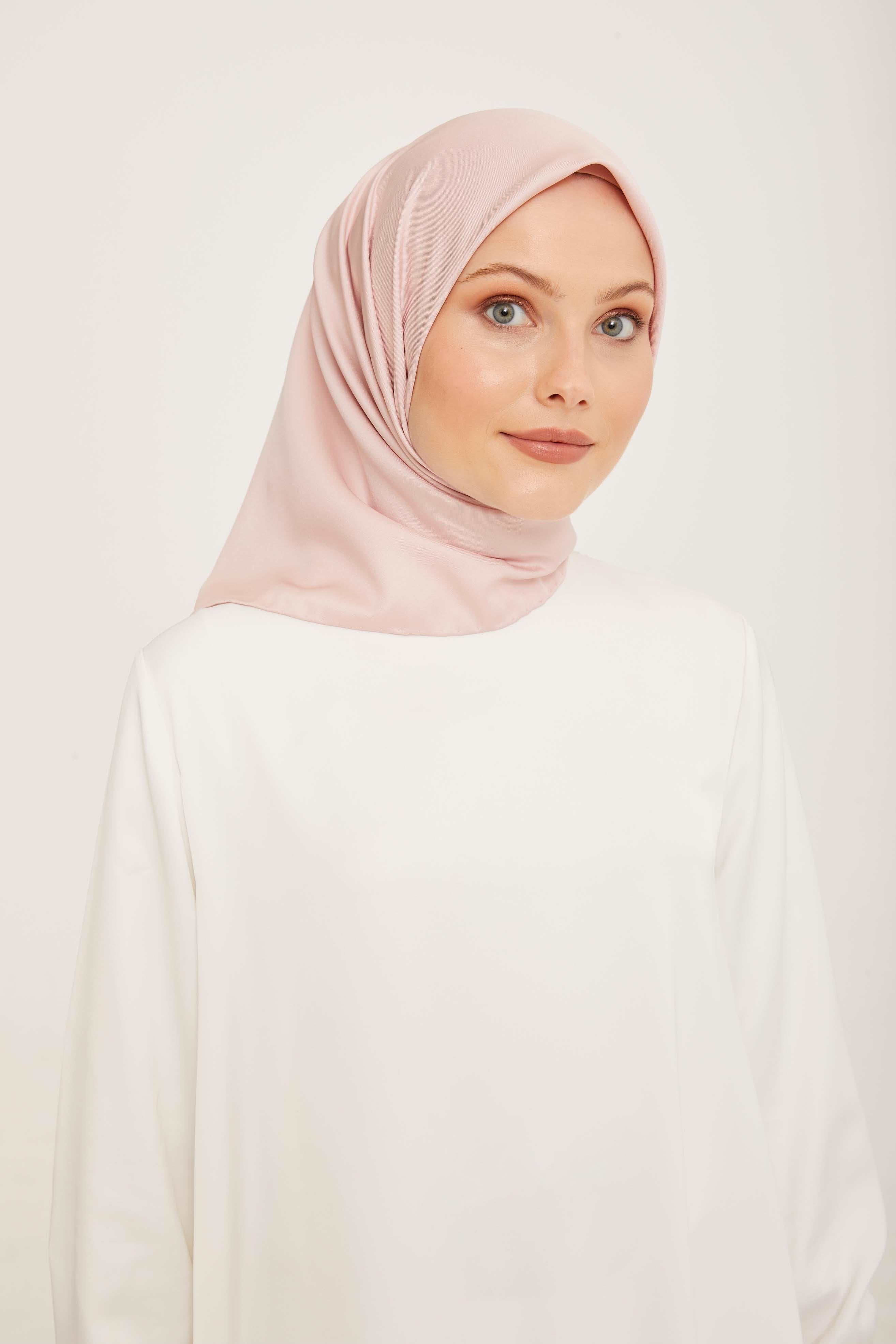 Armine Sport Pudra Düz Renk Fon Eşarp 337