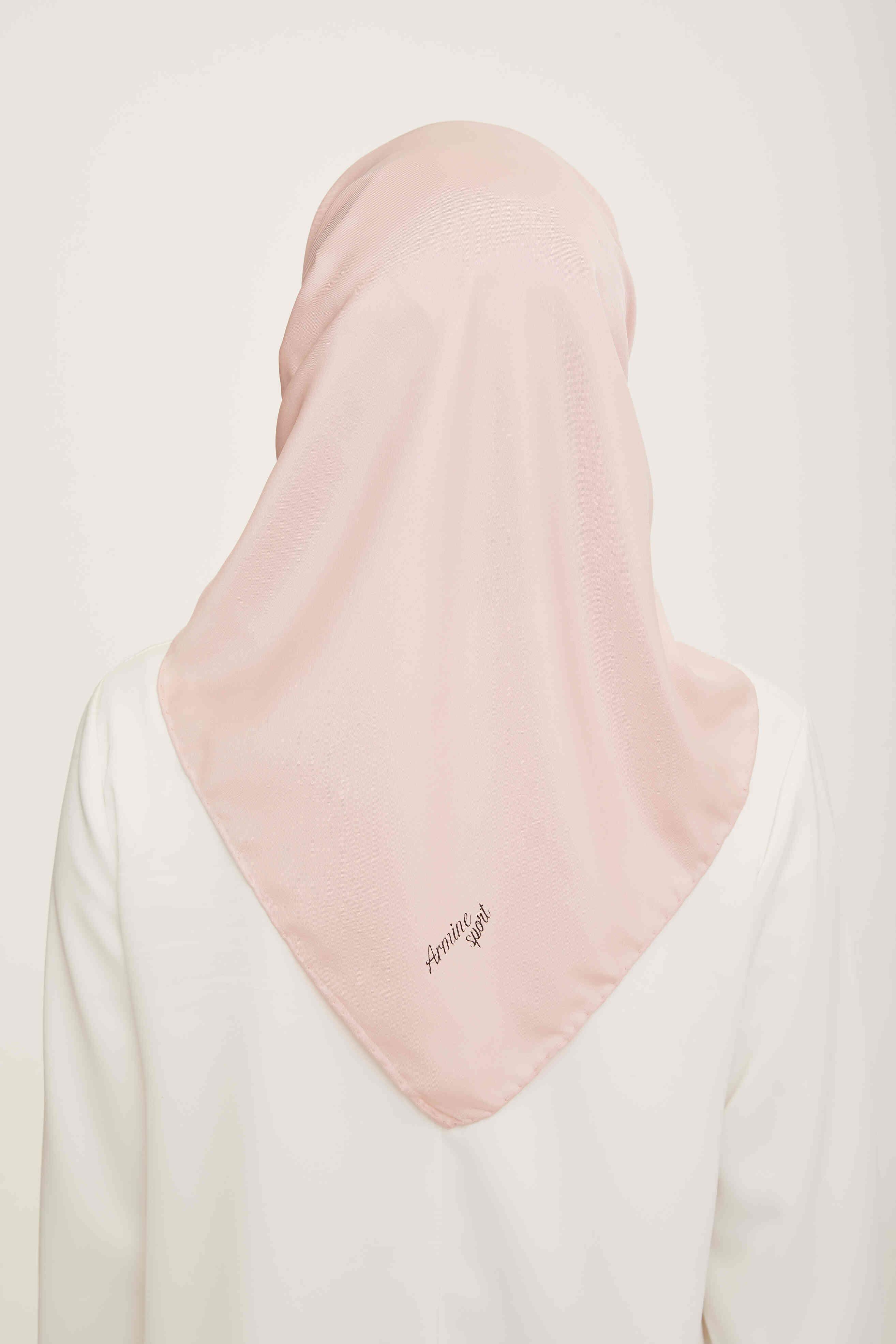 Armine Sport Pudra Düz Renk Fon Eşarp 337